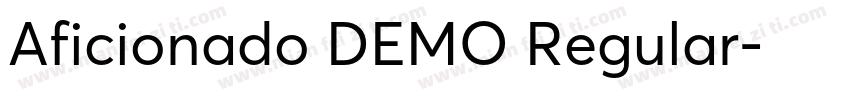 Aficionado DEMO Regular字体转换